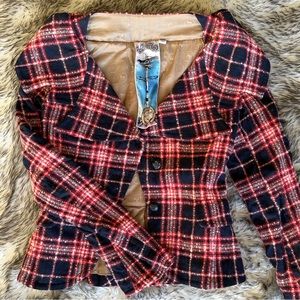 L.A.M.B wool off the shoulder jacket. New without tags. Size 8